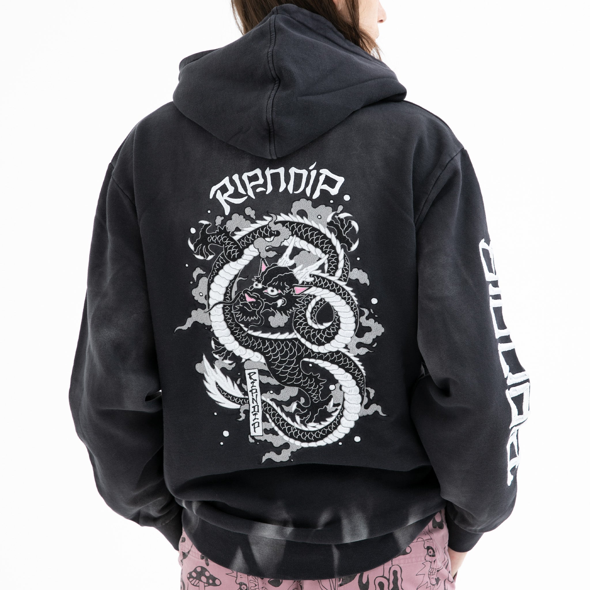  Mystic Jerm Hoodie (Black Faded Wash)、mySite、merchandisen