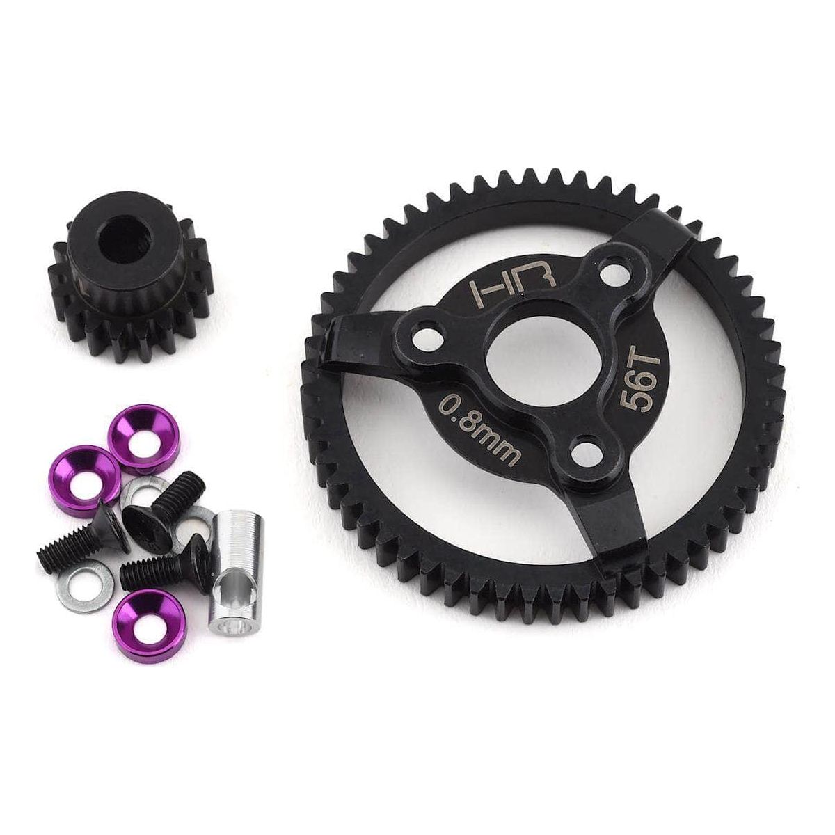  HRASTE256, Hot Racing Traxxas 32P Steel Pinion & Spur Gear Set (Purple) (18T/56T) (Slash, Rustler, Stampede, Bandit)、mySite、merchandisen