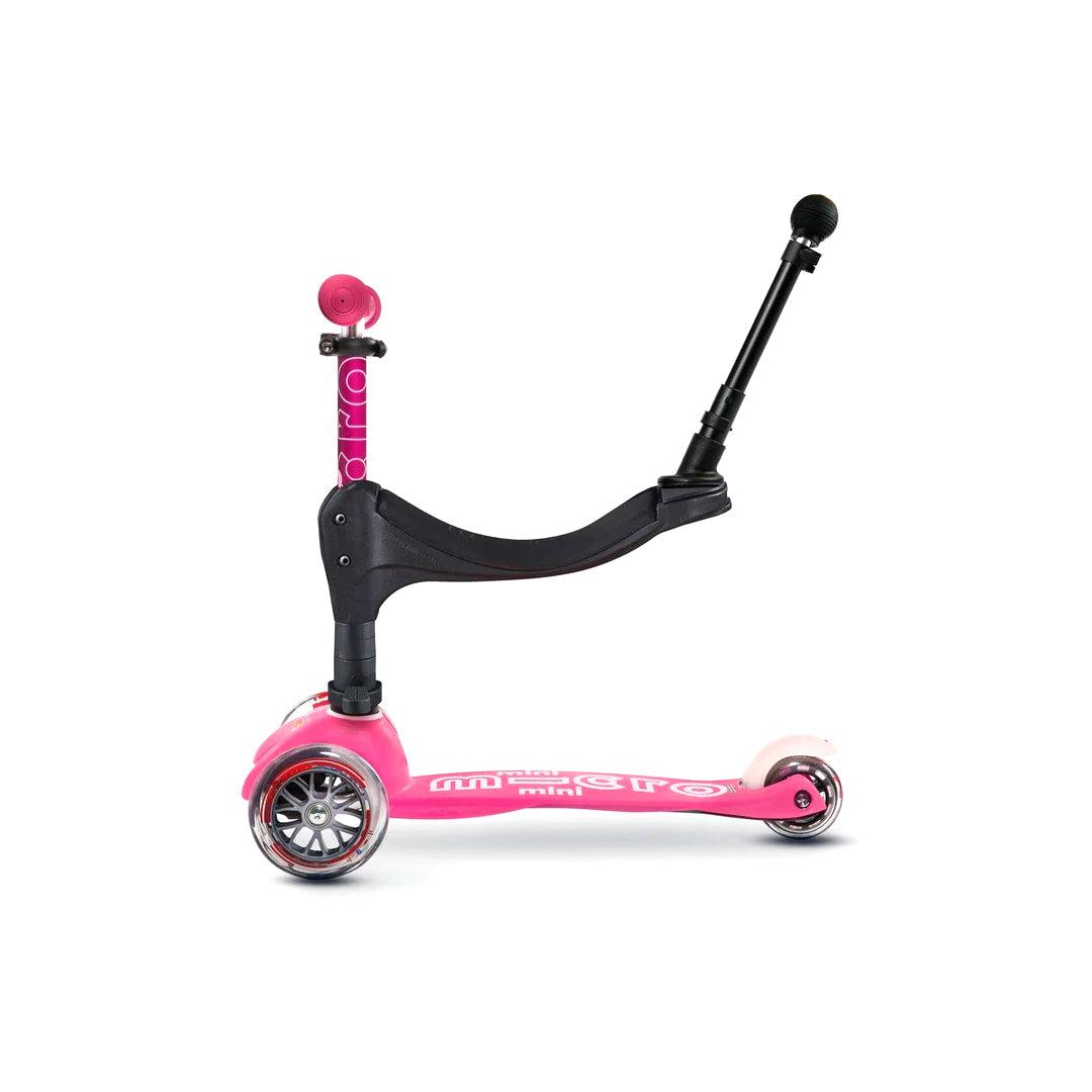  Micro Scooters 3 In 1 Deluxe Plus Scooter + Push Handle - Pink、mySite、merchandisen