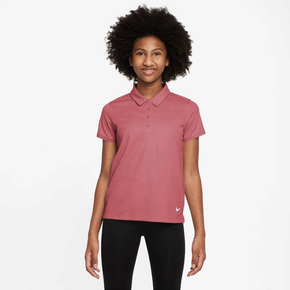Nike Girl's Dri-FIT Victory Polo (Adobe/White)