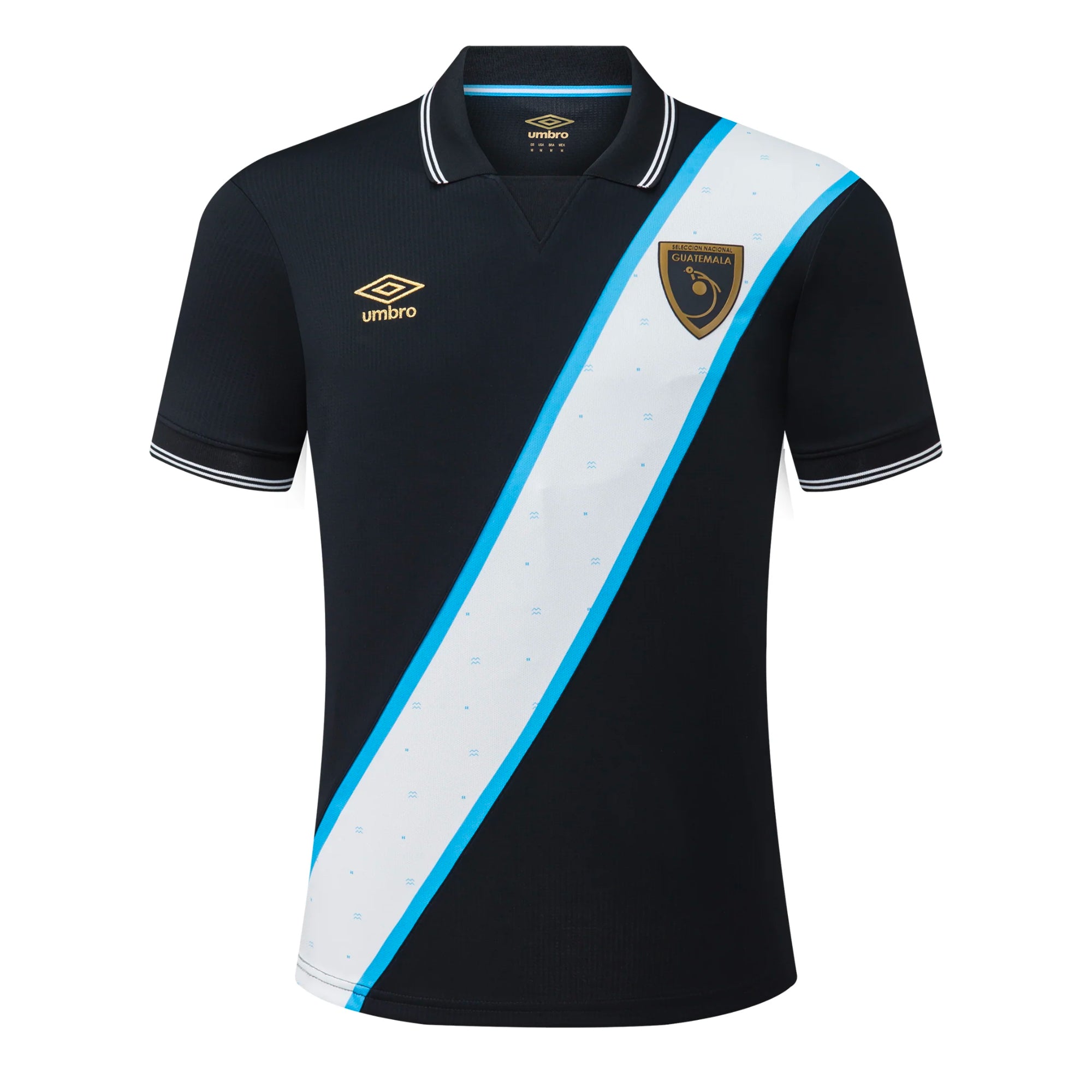 Umbro Men's Guatemala 2023/24 Third Jersey Black/Blue、mySite、noshort