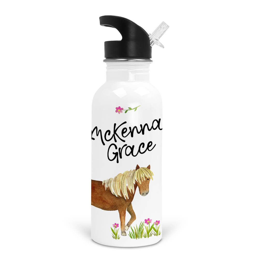  Happy Horses Personalized Kids Water Bottle、mySite、layawaytickets