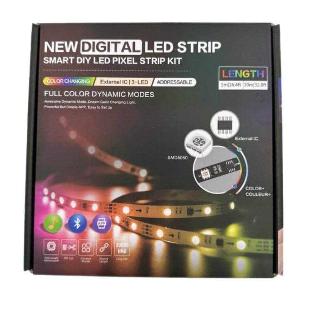 DIY - 12V Addressable LED Strip Kit with Bluetooth App Music Control、mySite、merchandisen