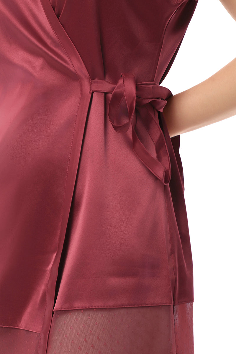  Eternal Bliss Satin Robe - Rio Red、mySite、justintrudeaud