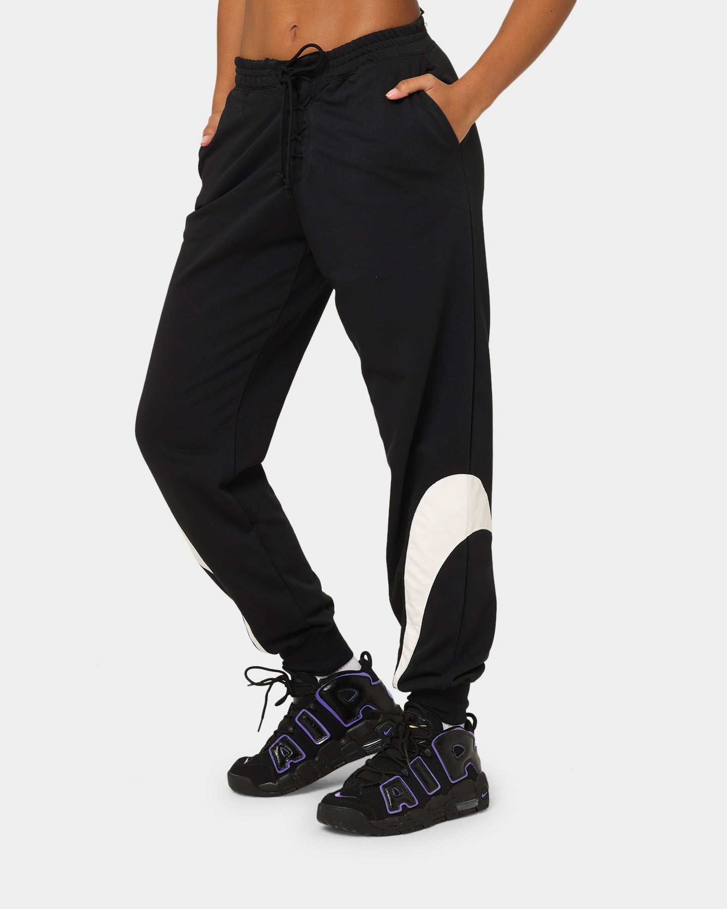 Nike Women's Sportswear Circa50 Fleece Pants Black/White、mySite、zt4zffjzw
