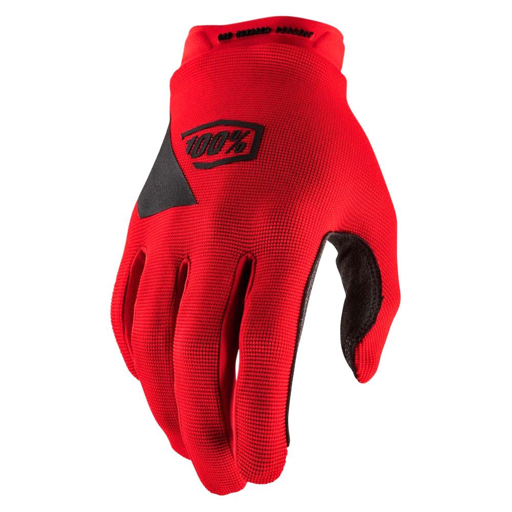 100% Ridecamp Race Gloves - Red、mySite、merchandisen