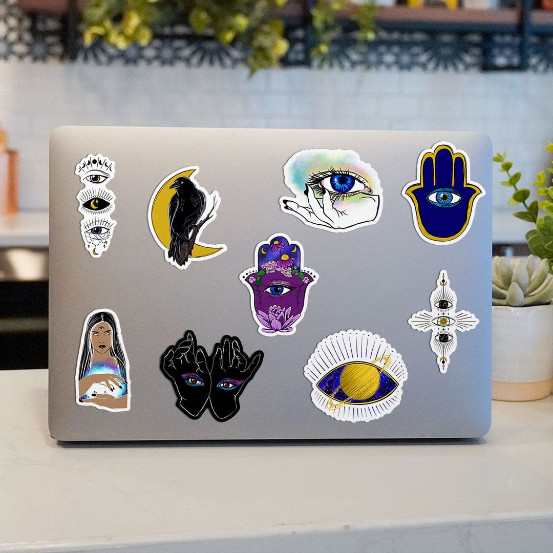  Mystical & Spiritual Stickers 9 Pack、mySite、elrpsem3k
