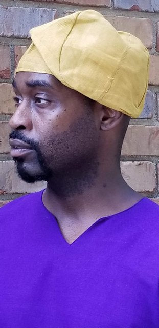 Gold African Aso-Oke Hat-DPH490D、mySite、solidvoid