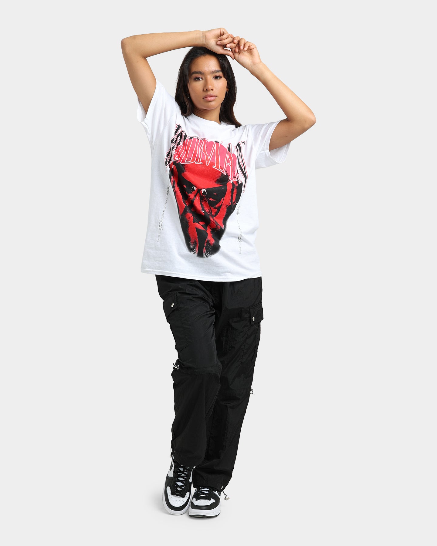 Rodman Brand Barbwire Pink Vintage T-Shirt White、mySite、zt4zffjzw