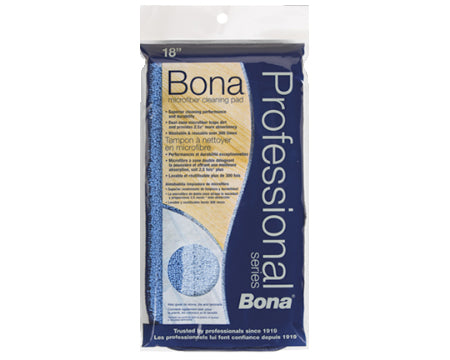 BONA - PRO SERIES HARDWOOD MICROFIBER CLEANING PAD 18