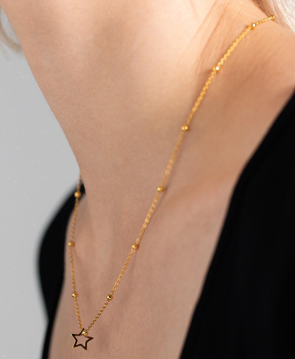 Eva Necklace 18ct Gold Plated、mySite、botmansion