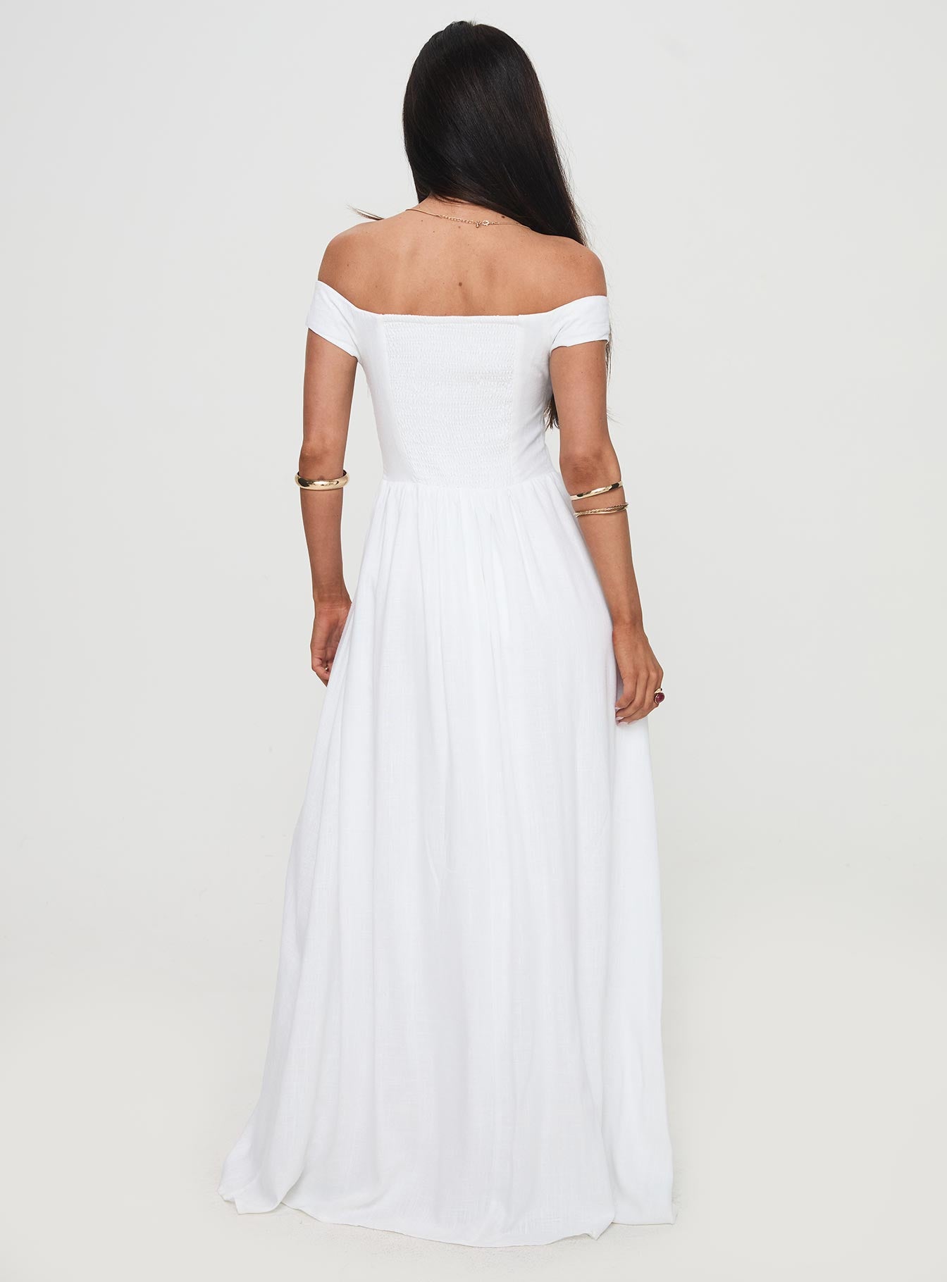 Romantic Maxi Dress White、mySite、solidvoid