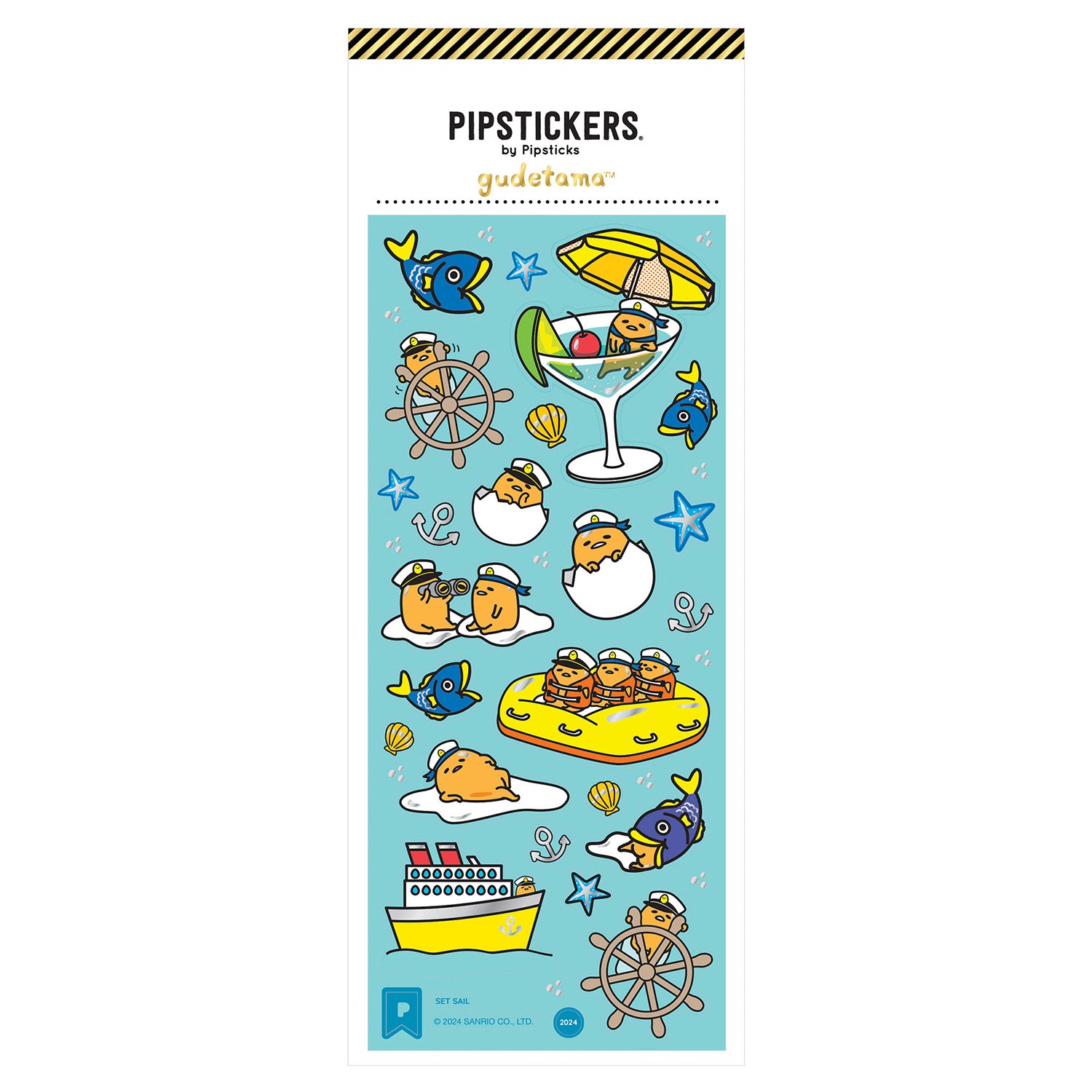  Gudetama Set Sail Stickers、mySite、ghnorth