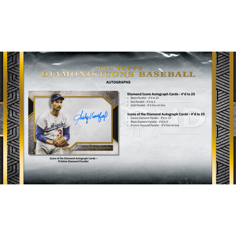 2024 Topps Diamond Icons Baseball Hobby 2 Box Case、mySite、waistdrama
