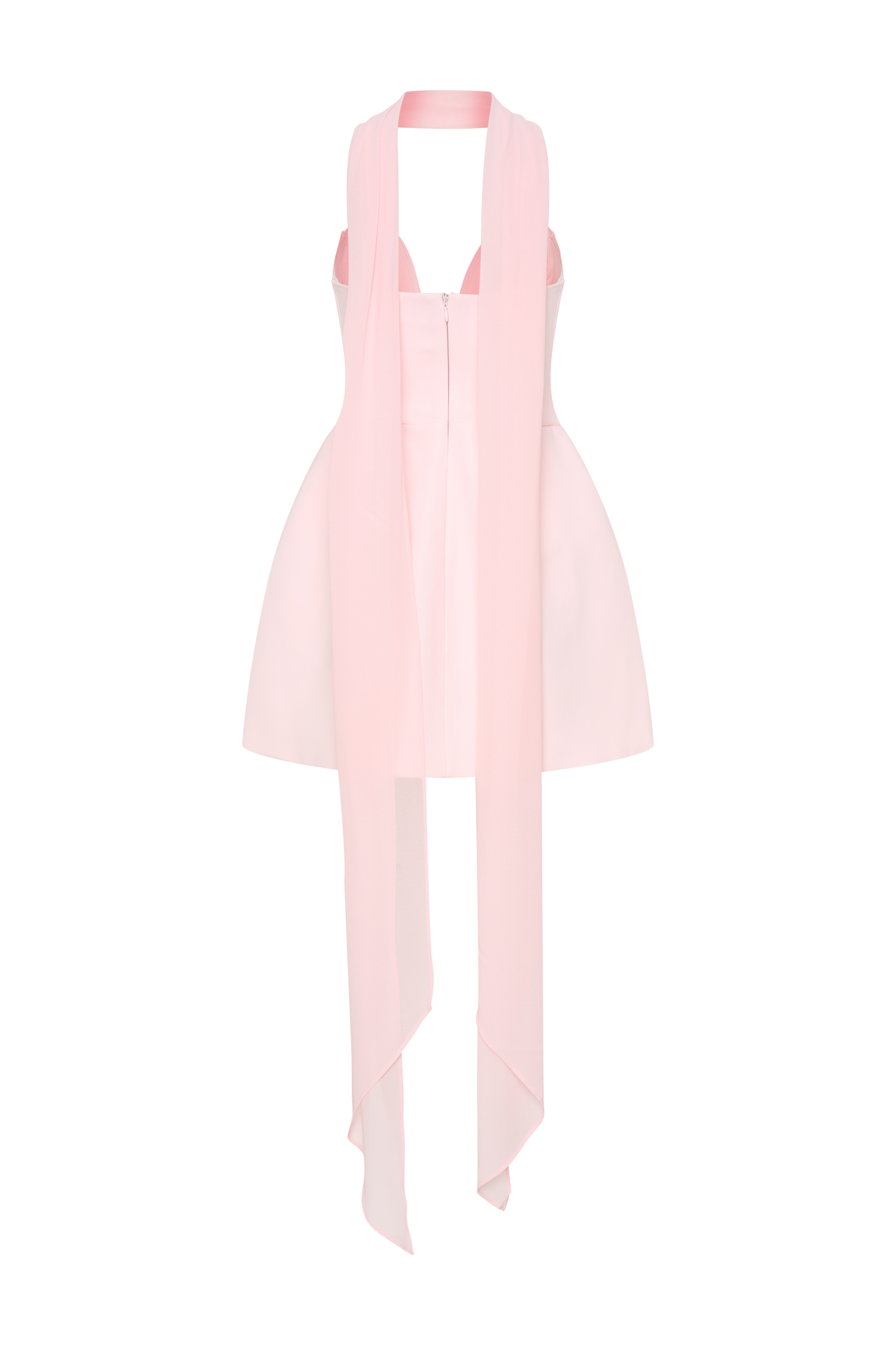 Orellia Strapless Suiting Mini Dress - Soft Pink、mySite、solidvoid