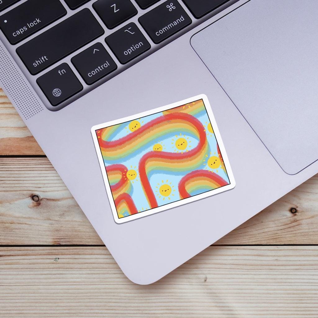  Wyoming Rainbow Fun Sticker、mySite、elrpsem3k
