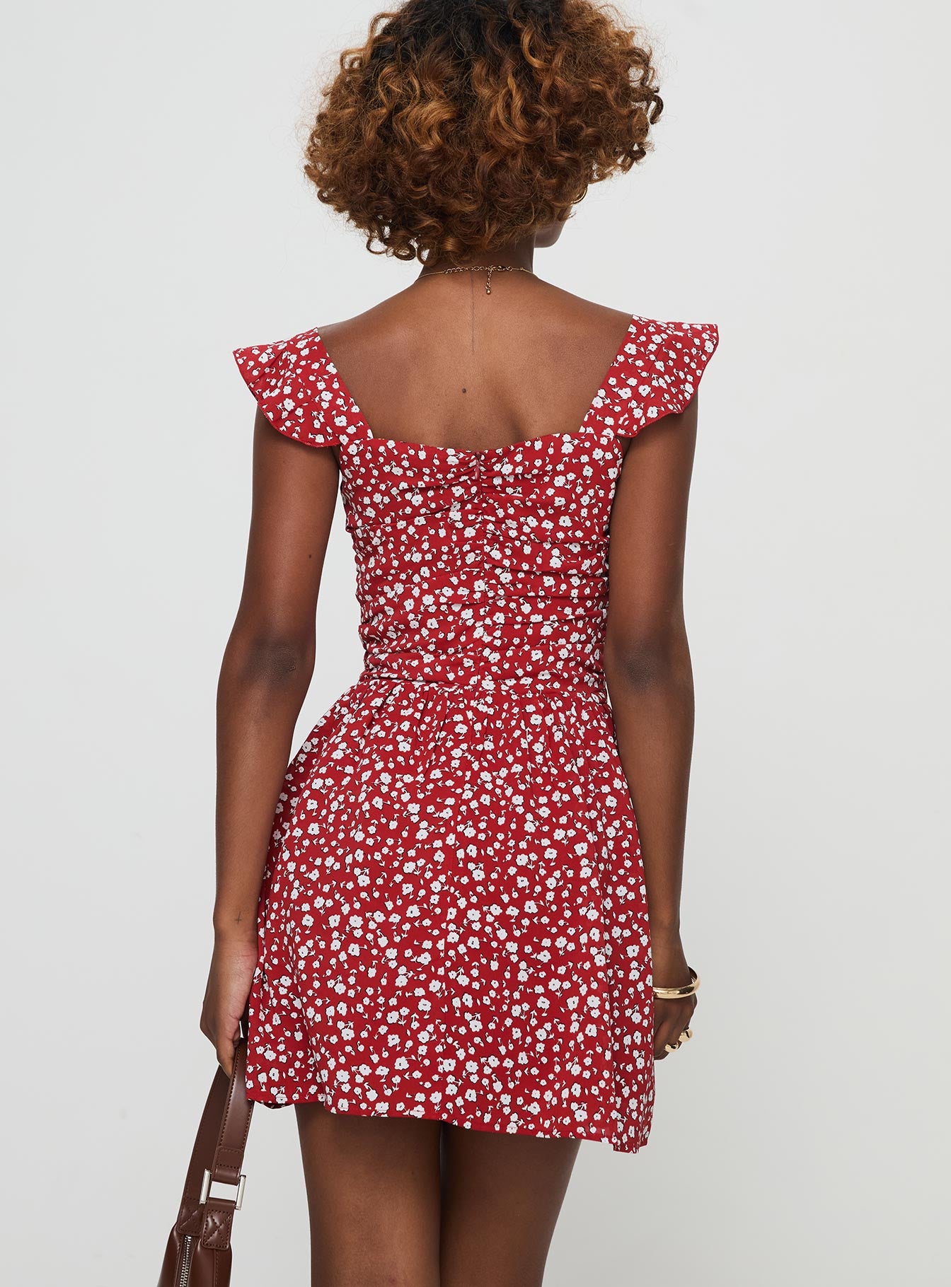 So Sweet Mini Dress Red / Floral、mySite、solidvoid