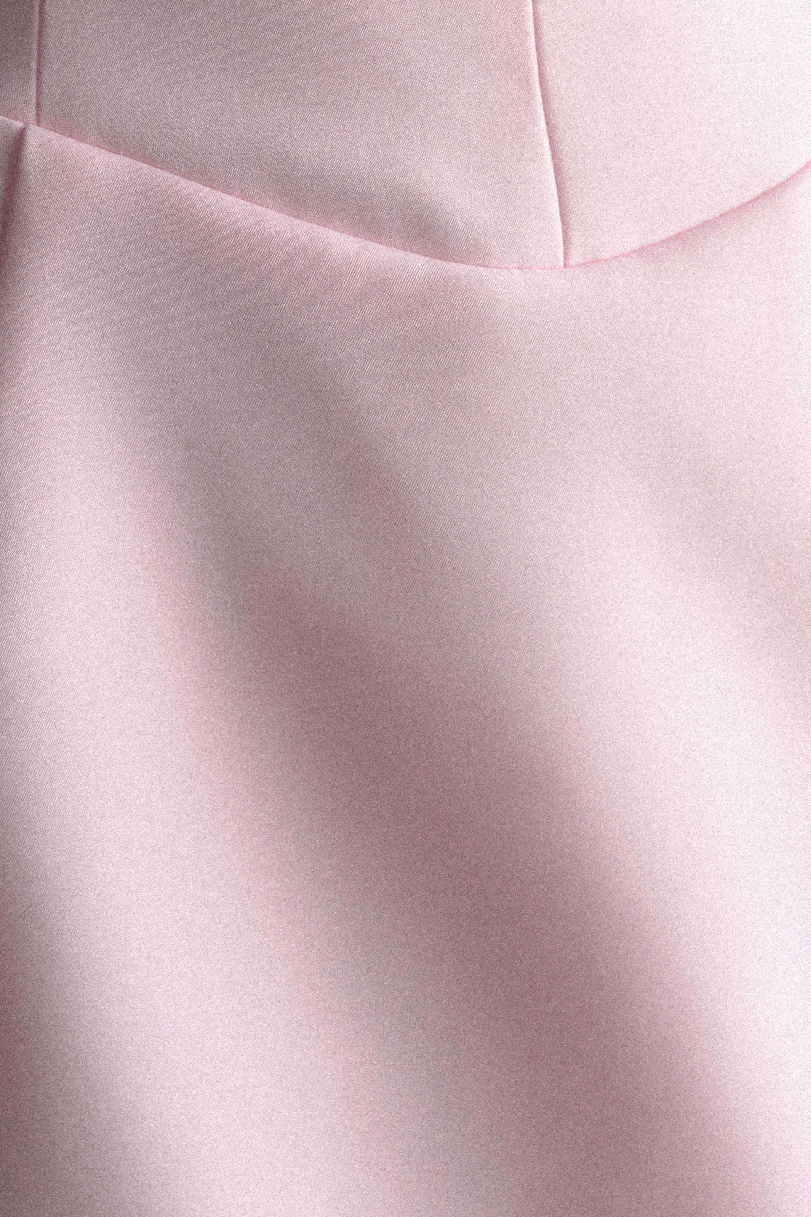Orellia Strapless Suiting Mini Dress - Soft Pink、mySite、solidvoid