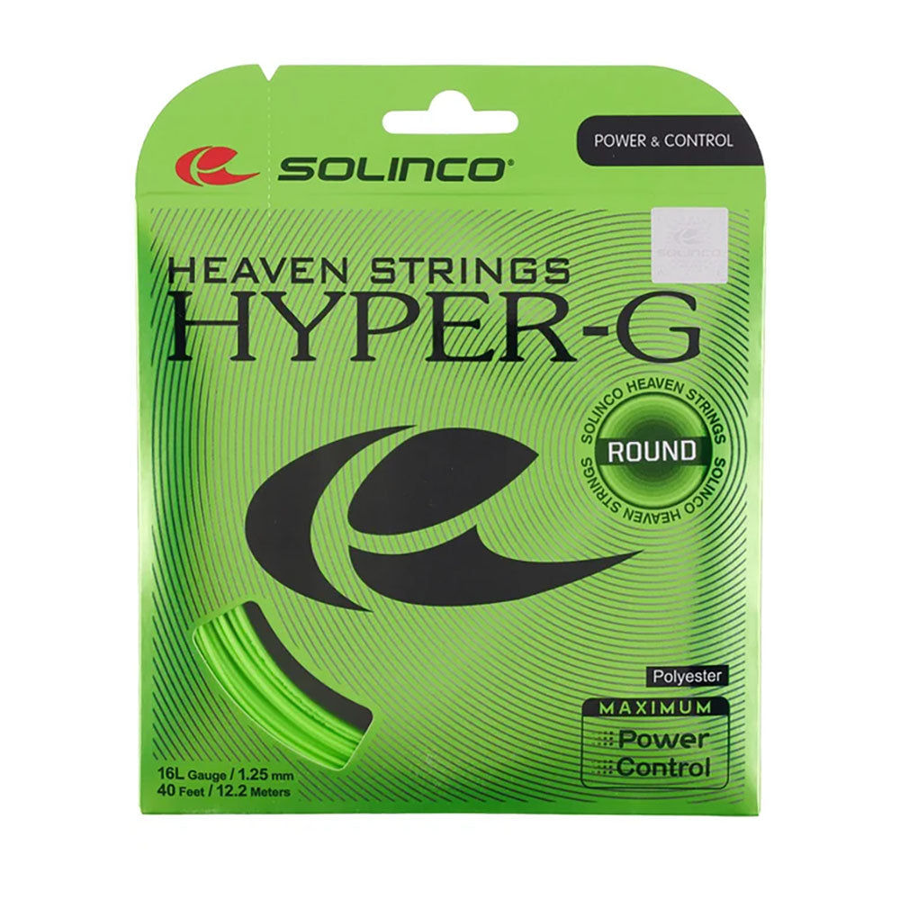 Solinco Hyper-G Round 16L/1.25 Tennis String (Green)