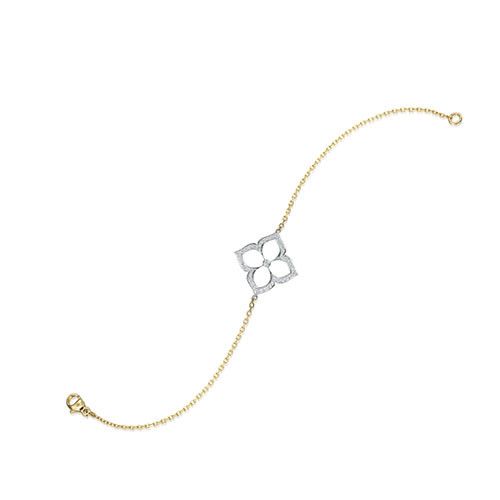Gumuchian G. Boutique 18k Two Tone Gold Diamond Lotus Bracelet、mySite、hinf8tx79