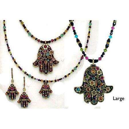 Michal Golan Black Hamsa Necklace、mySite、topwebapps