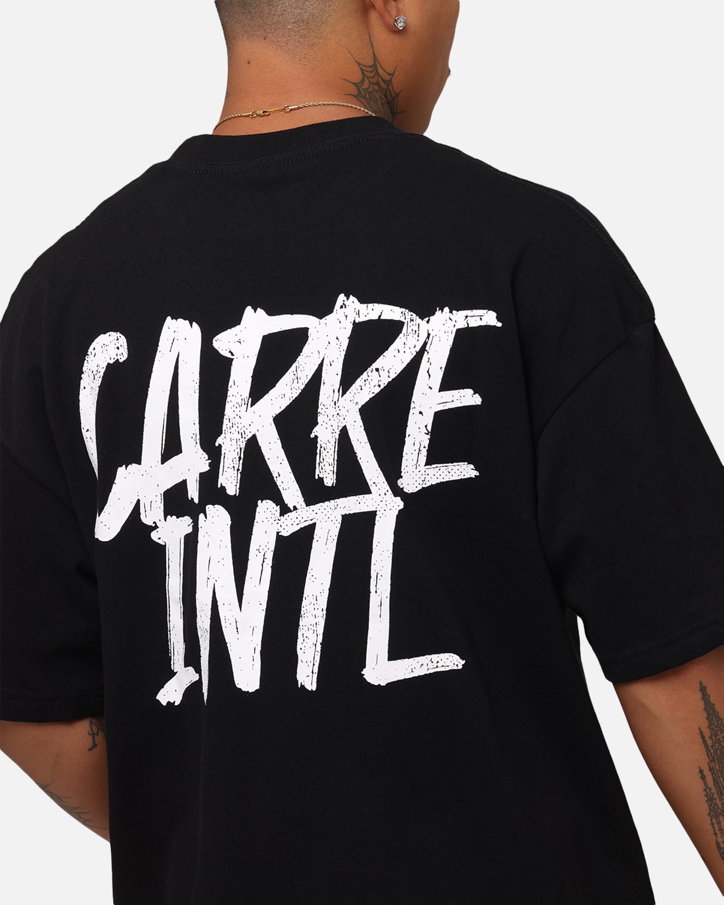 Carre Intl Drop Shoulder T-Shirt Black、mySite、zt4zffjzw