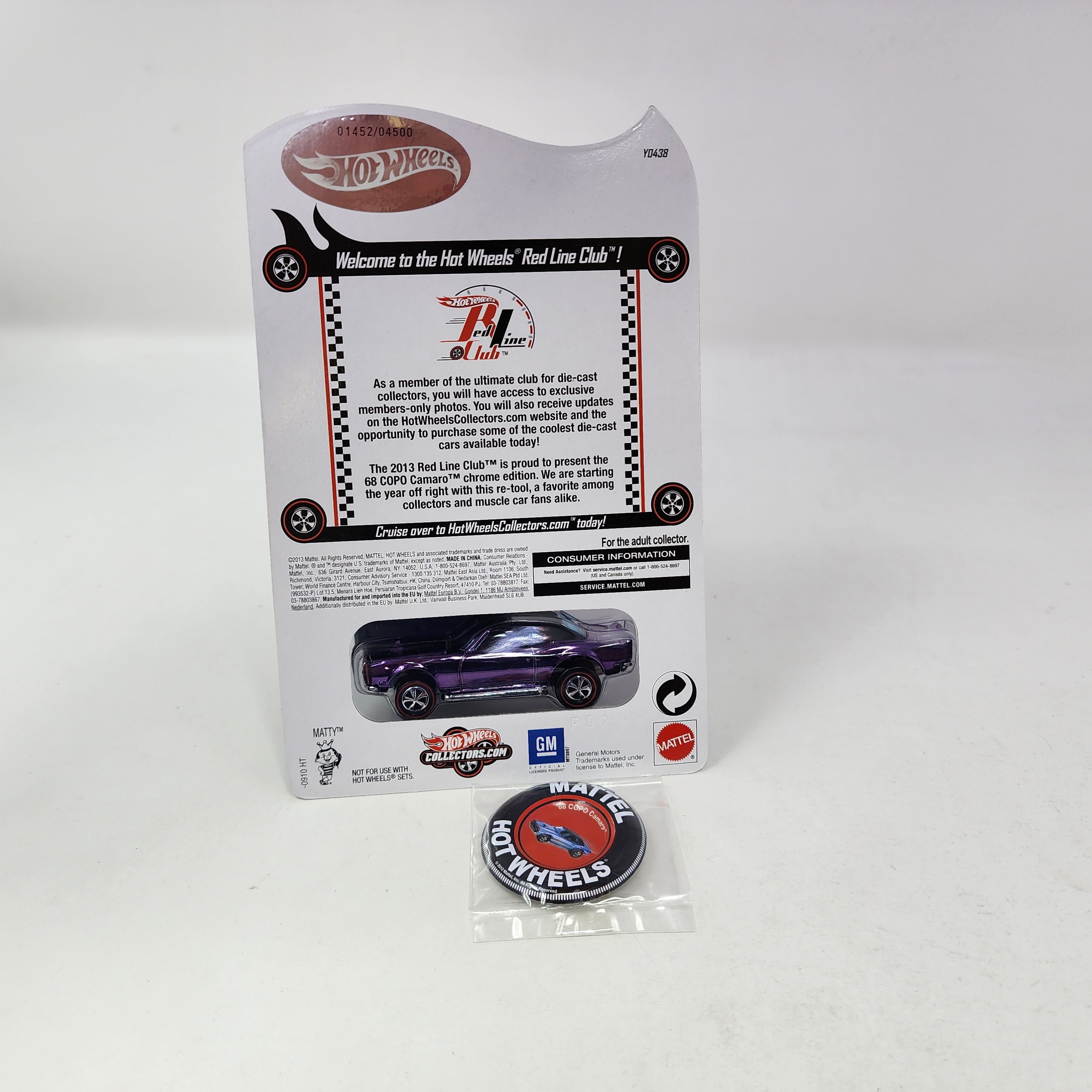 '68 Copo Camaro Purple * Hot Wheels Red Line Club RLC Exclusive、mySite、hgirdovlk