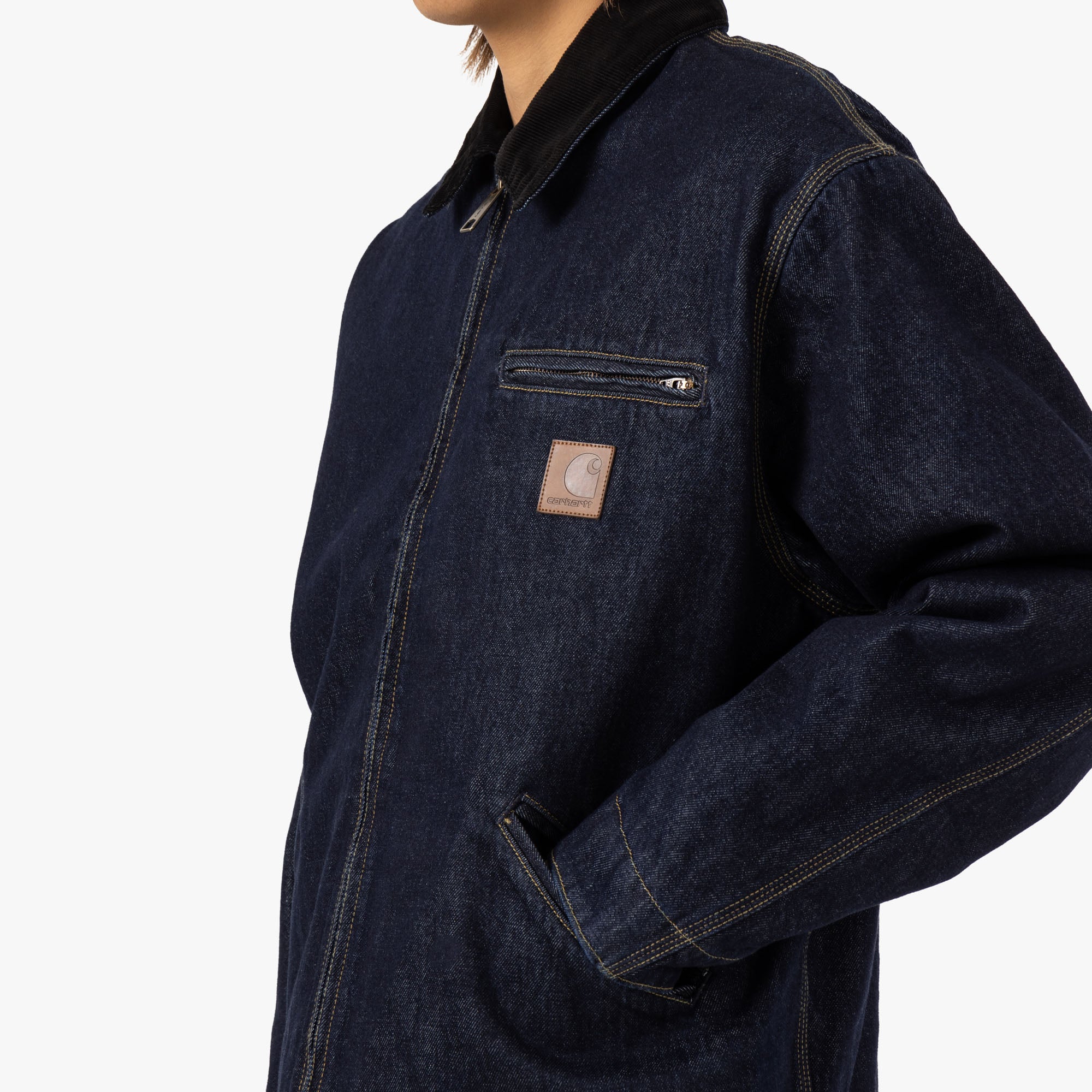  Carhartt WIP OG Detroit Jacket / Denim Blue / Black Rinsed、mySite、merchandisen