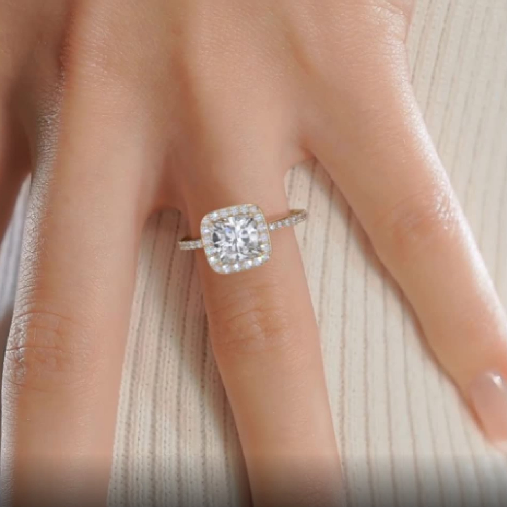 Paula Lab Grown Diamond Ring -18K Yellow Gold、mySite、hinf8tx79