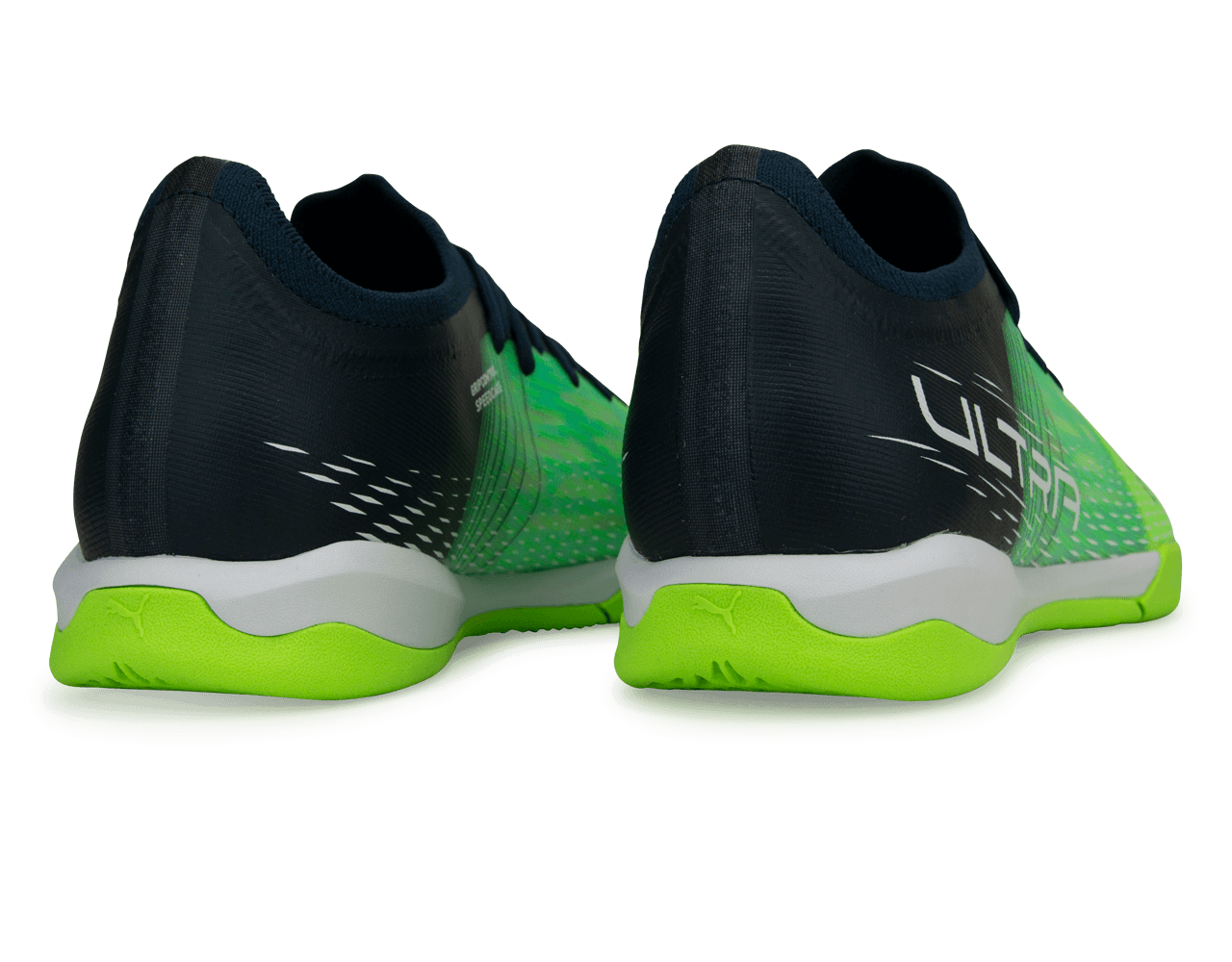 PUMA Men's Ultra 3.3 IT Indoor Soccer Shoes Green/Black、mySite、noshort