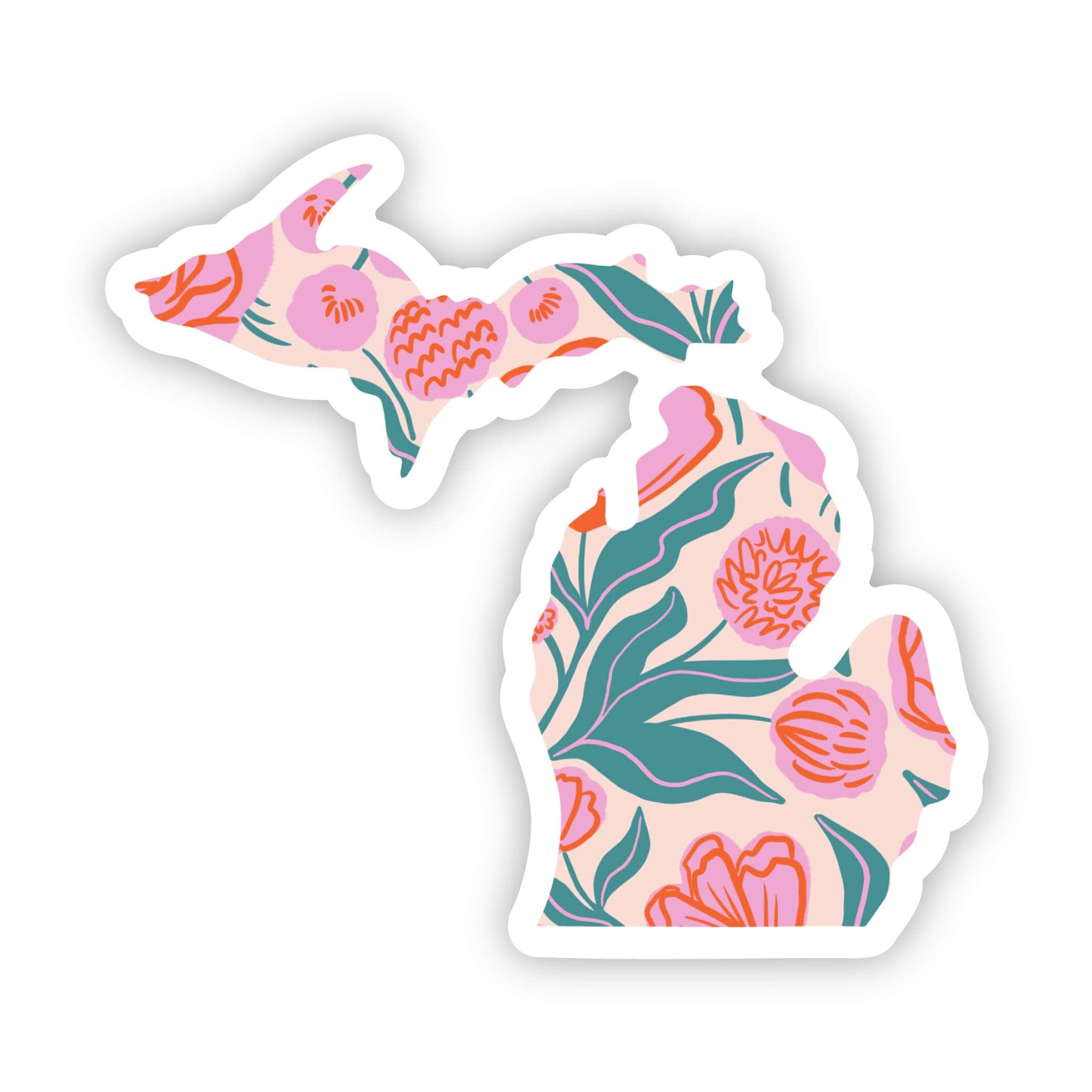  Michigan Sticker - Elegant Floral、mySite、elrpsem3k