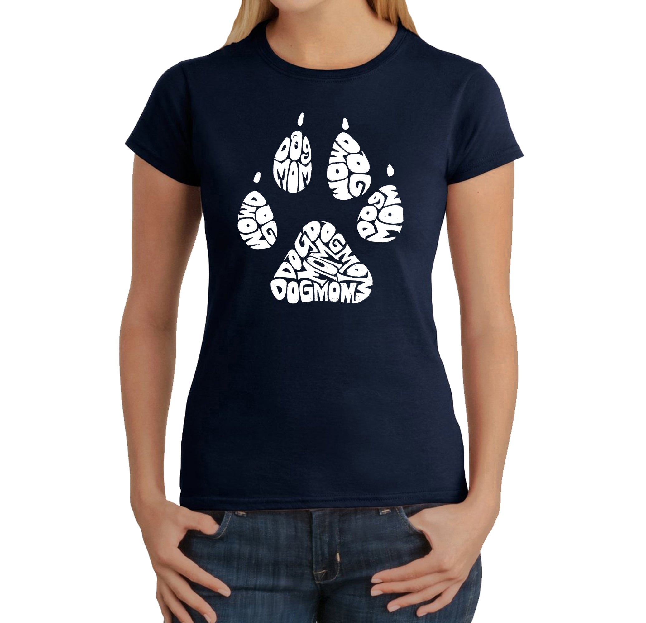 Dog Mom - Women's Word Art T-Shirt、mySite、camillekostekn
