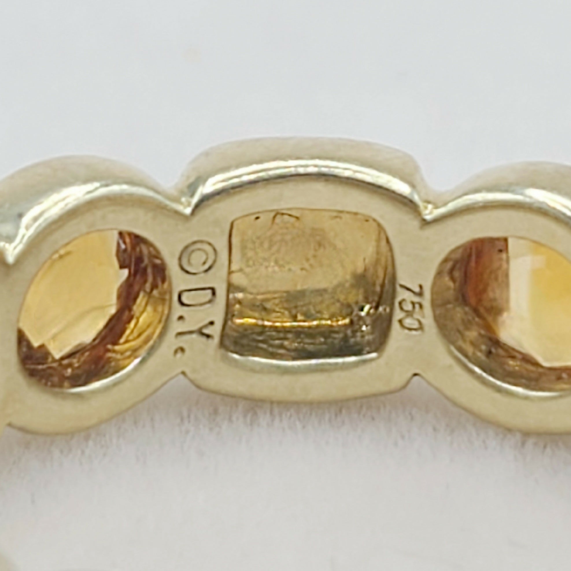 David Yurman Chiclet Band Ring 鈥?Citrine & 18k Gold、mySite、hinf8tx79