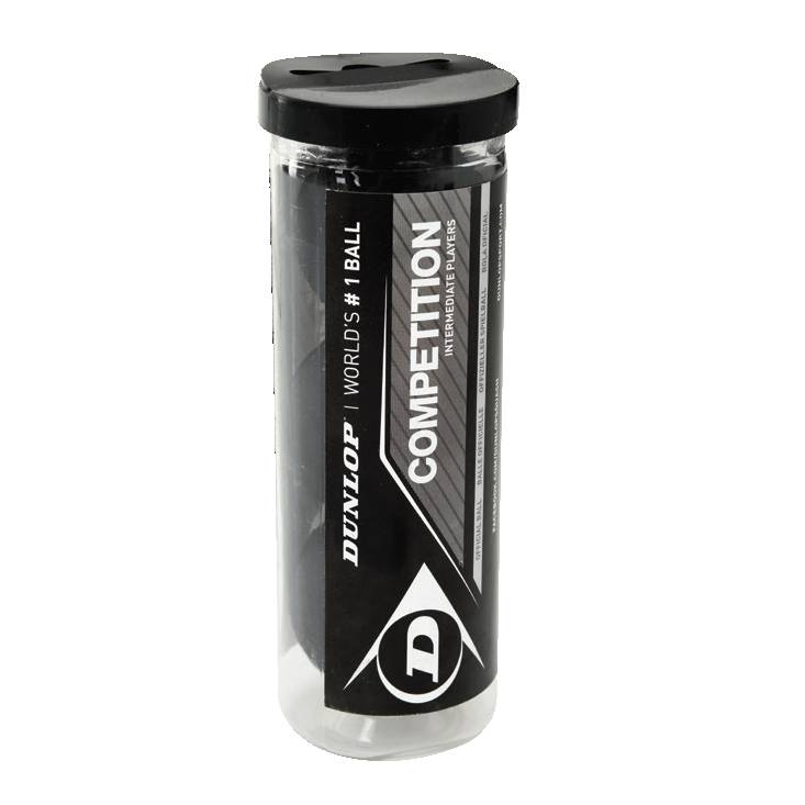 Dunlop Competition Single Yellow Dot Squash Ball 3-Ball Tube、mySite、neckold