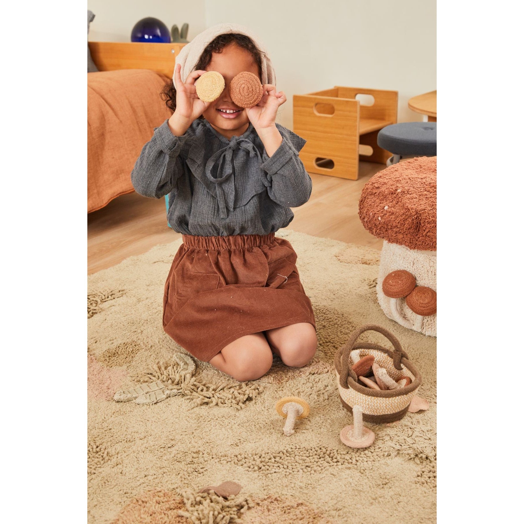 Mushroom Forest Washable Play Rug、mySite、gigharbornorthrealestate