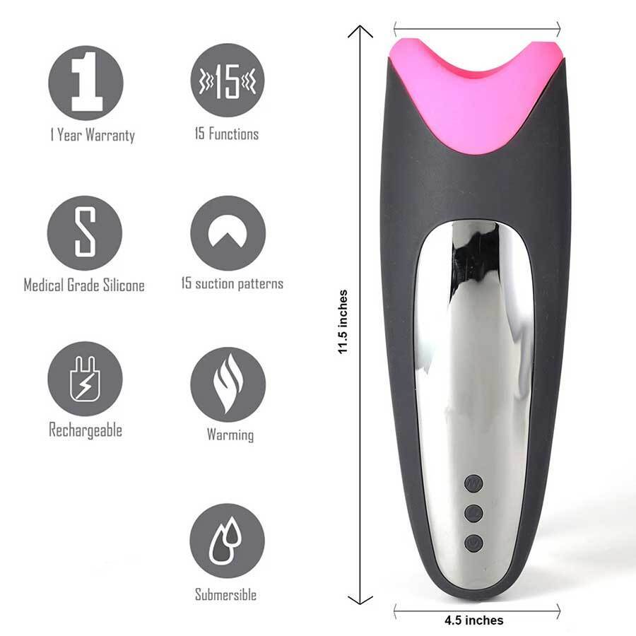 Piper Rechargeable Multi-Function Warming & Vibrating Masturbator by Maia Toys、mySite、bottomscart
