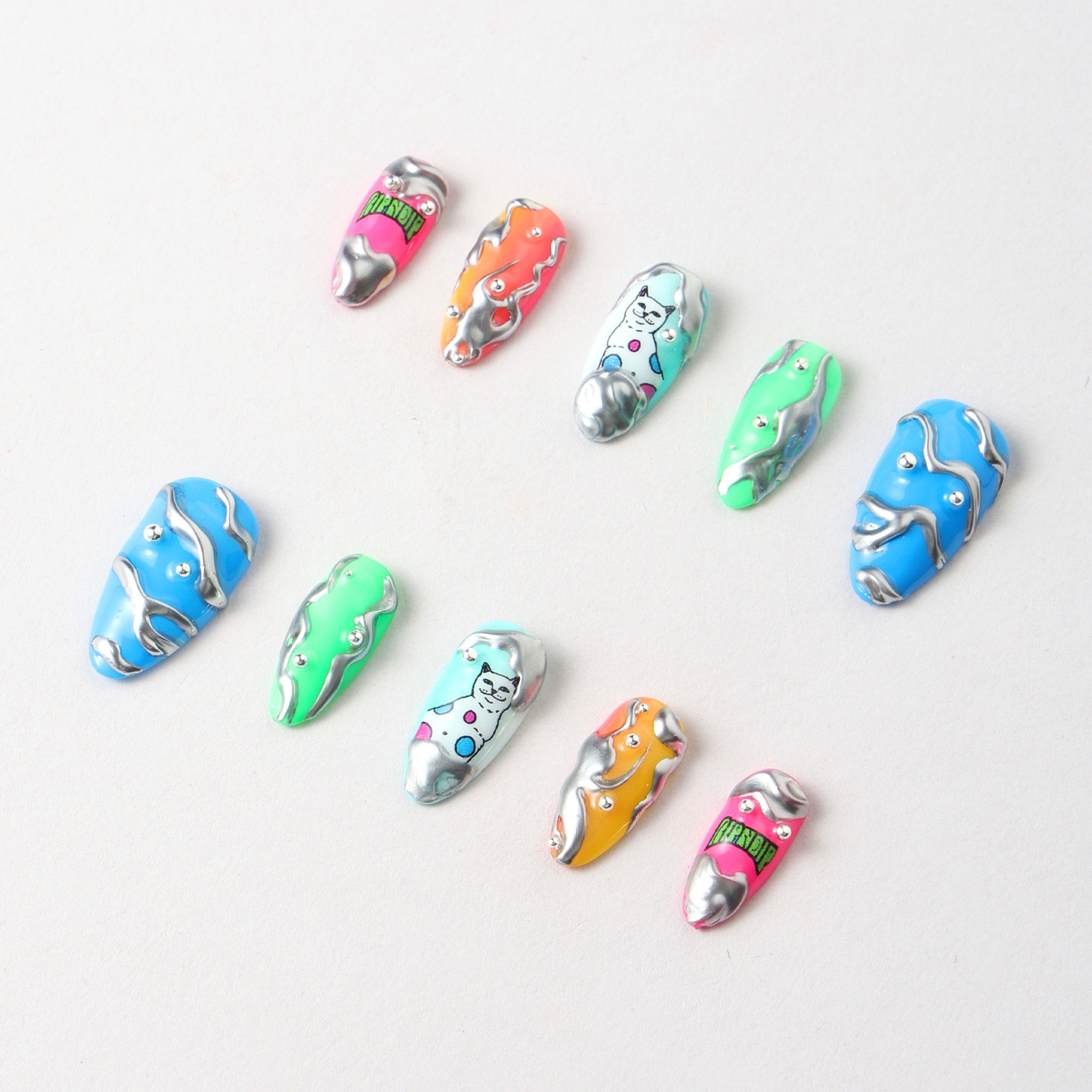  Psychedelic Handmade Nail Set、mySite、merchandisen