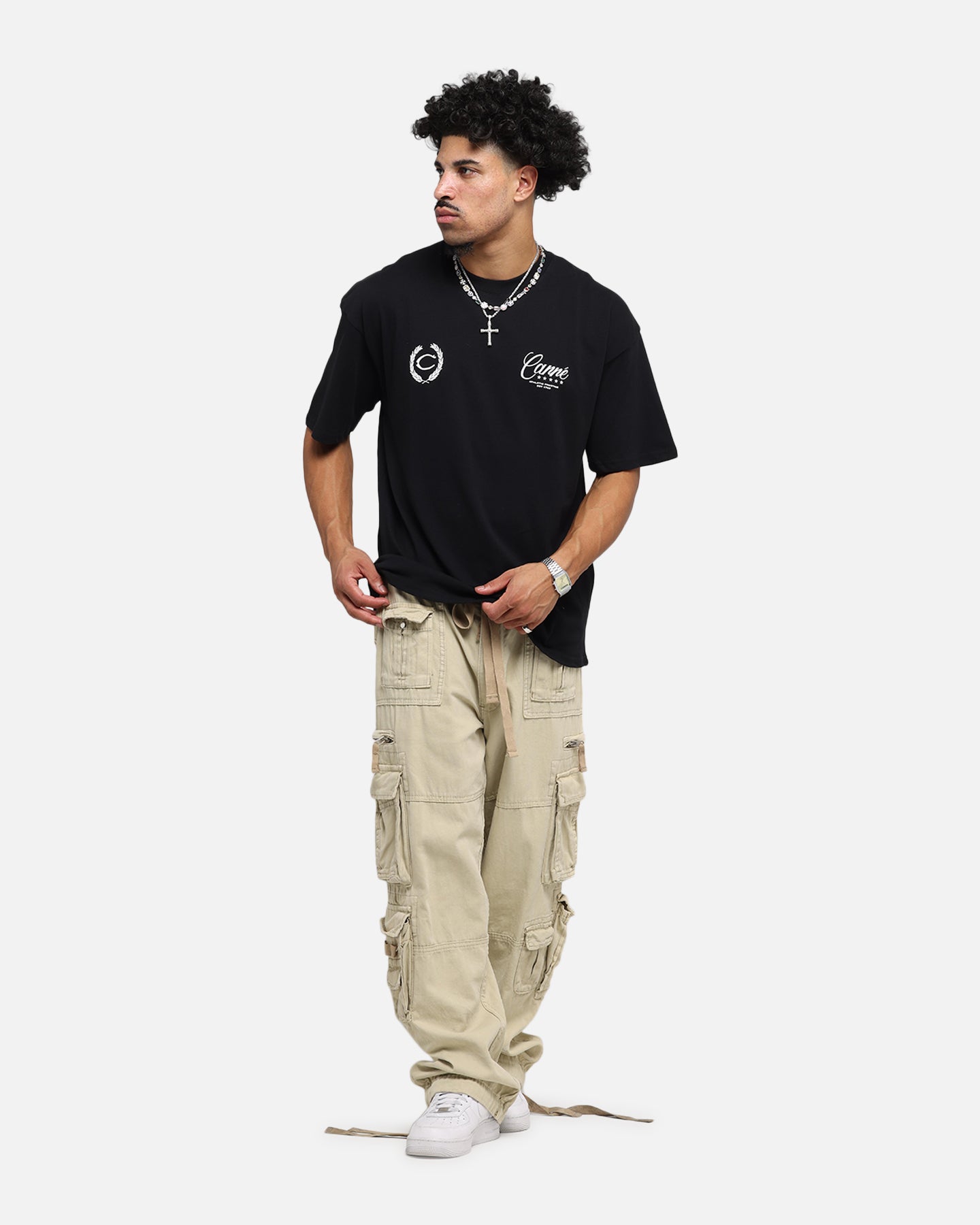 Carre Script T-Shirt Black、mySite、zt4zffjzw