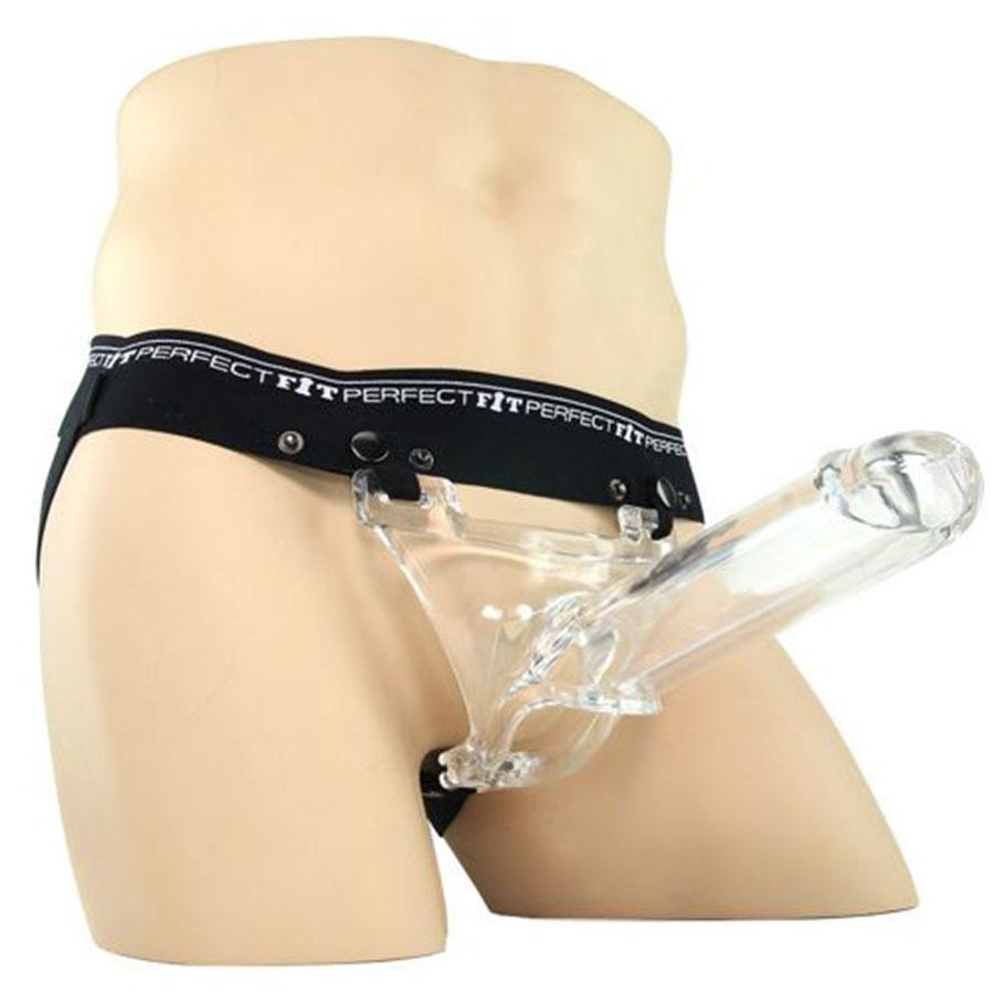 Zoro Knight 6'' Clear Hollow Strap On Extension for Men by Perfect Fit、mySite、bottomscart