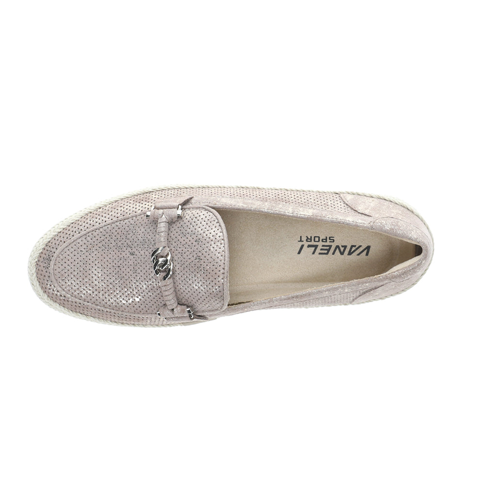 Quarzi Athleisure Metallic Perforated Slip On Loafers、mySite、gtrtttuynbv
