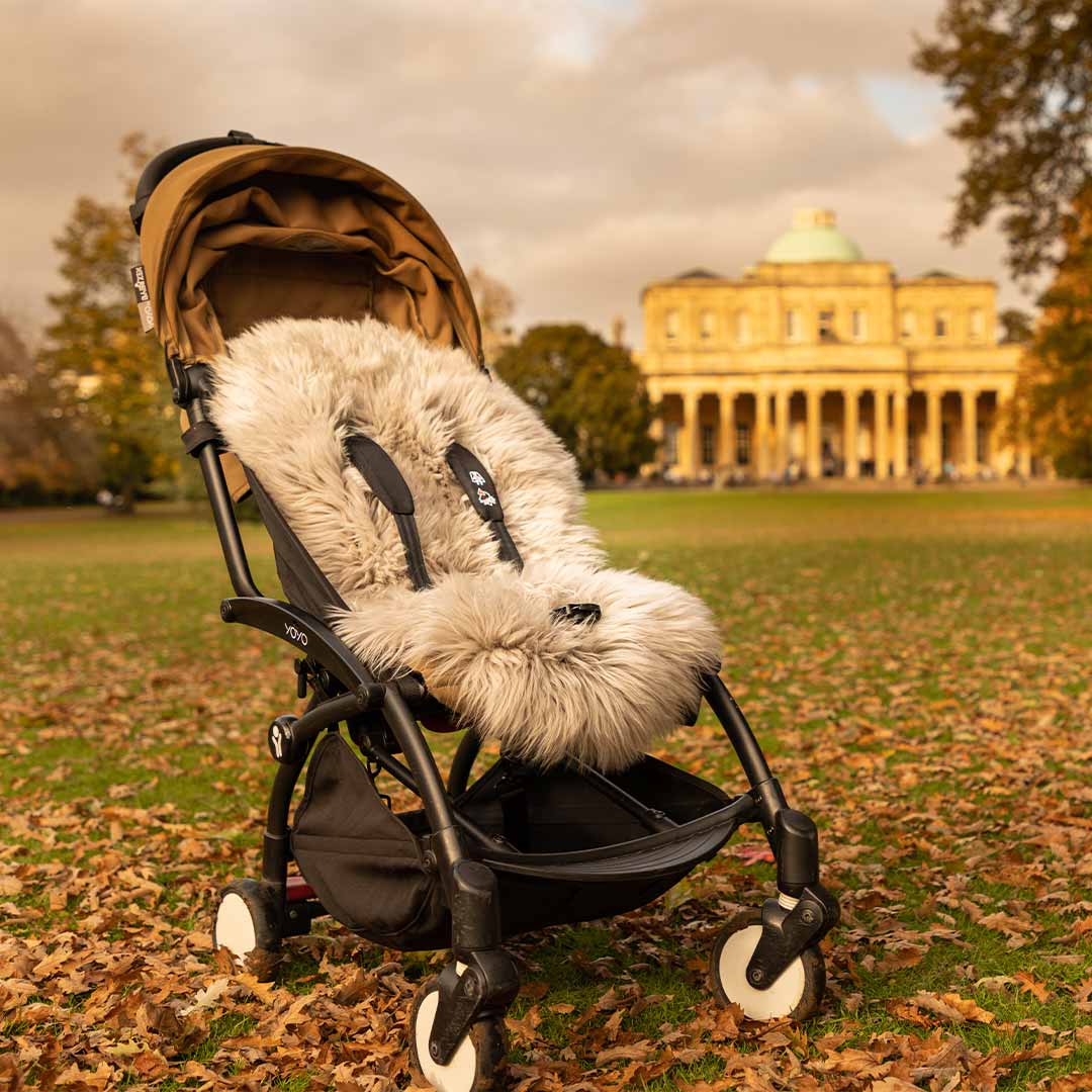  Naturally Sheepskins Deluxe Sheepskin Pram Liner - Grey、mySite、merchandisen