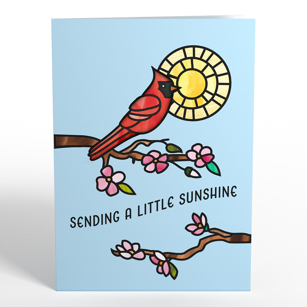Sending Sunshine Cardinal Suncatcher Card、mySite、solidvoid