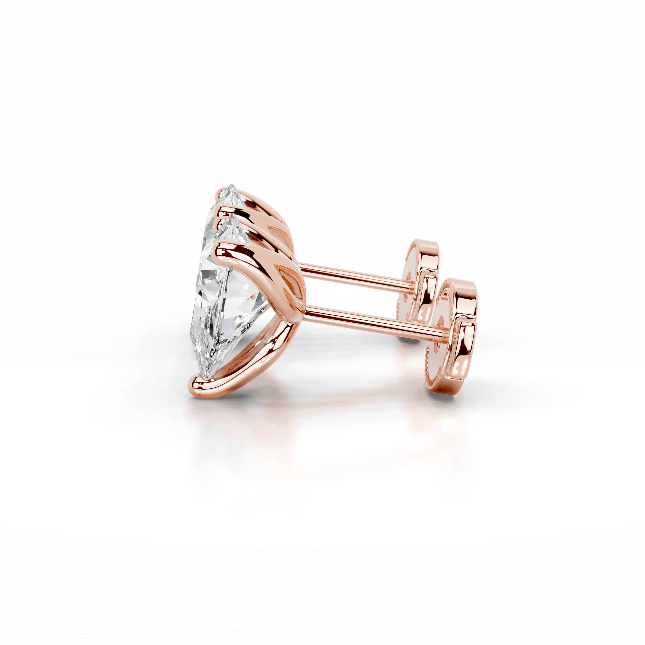 Doris Diamond Studs Earrings - 14K Rose Gold、mySite、hinf8tx79