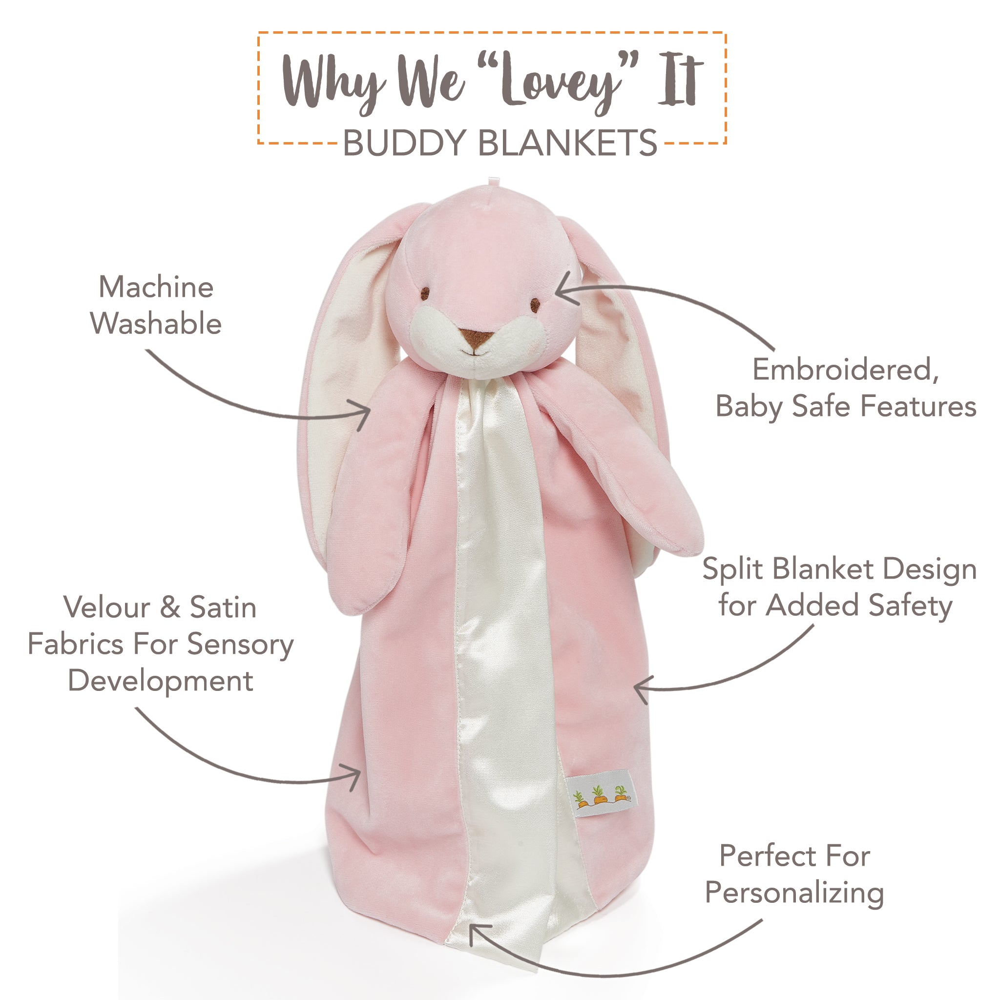 RETIRED - Nibble Buddy Blanket - Coral Blush、mySite、g9winljtr