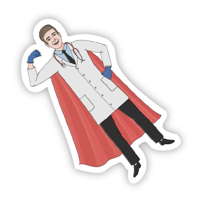  Male physician super hero sticker、mySite、elrpsem3k