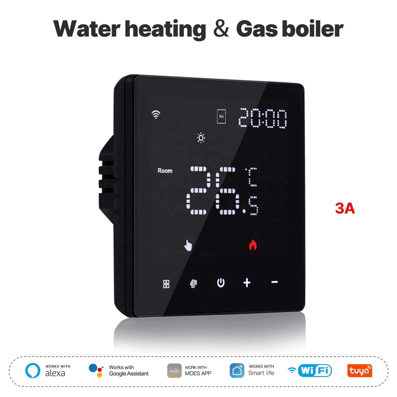 WiFi Smart Thermostat Programmable Temperature Controller Water Boiler Electric Heating、mySite、fannypackpong