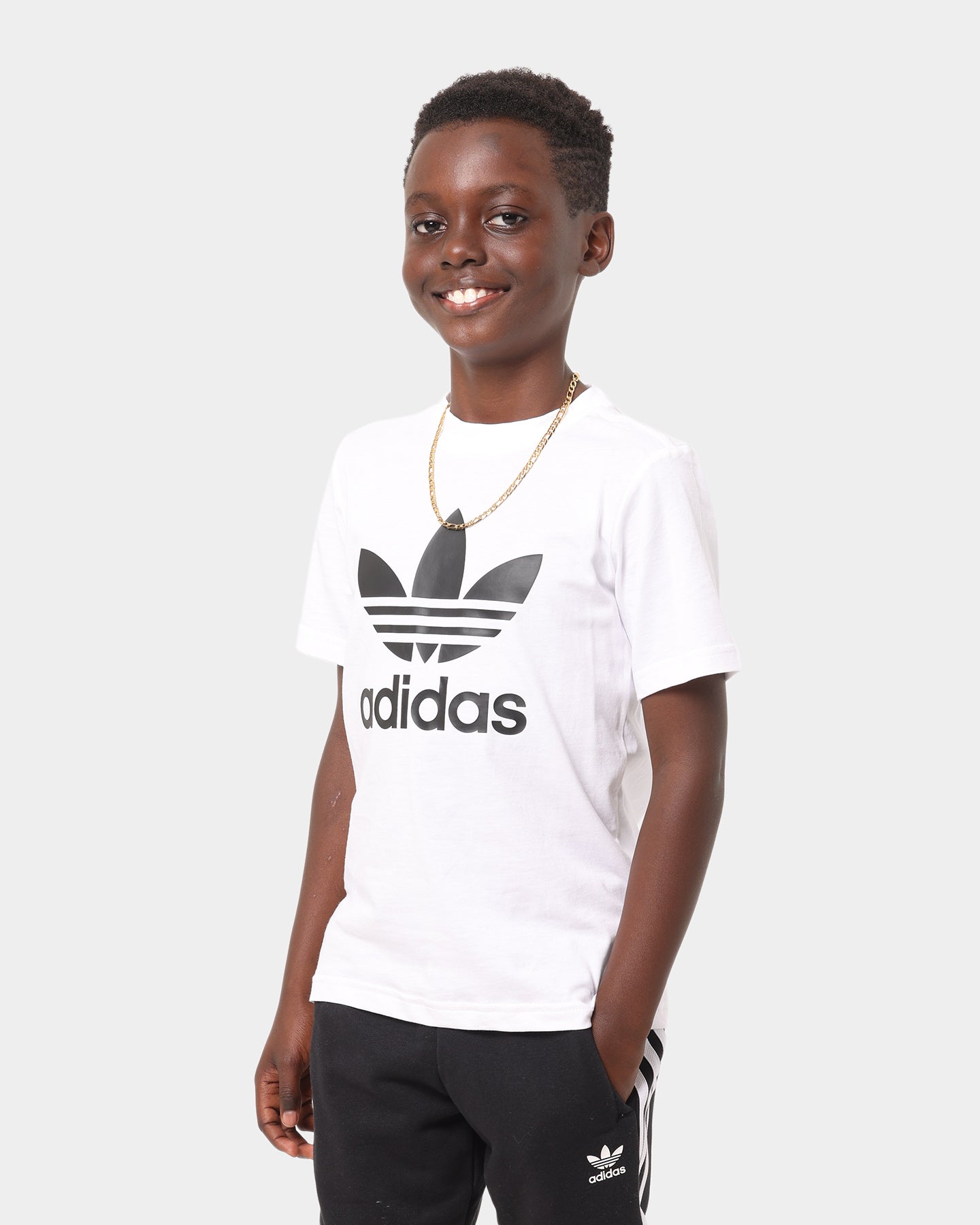 Adidas Kid's Adicolour Shorts and T-Shirt Set White/Black、mySite、zt4zffjzw