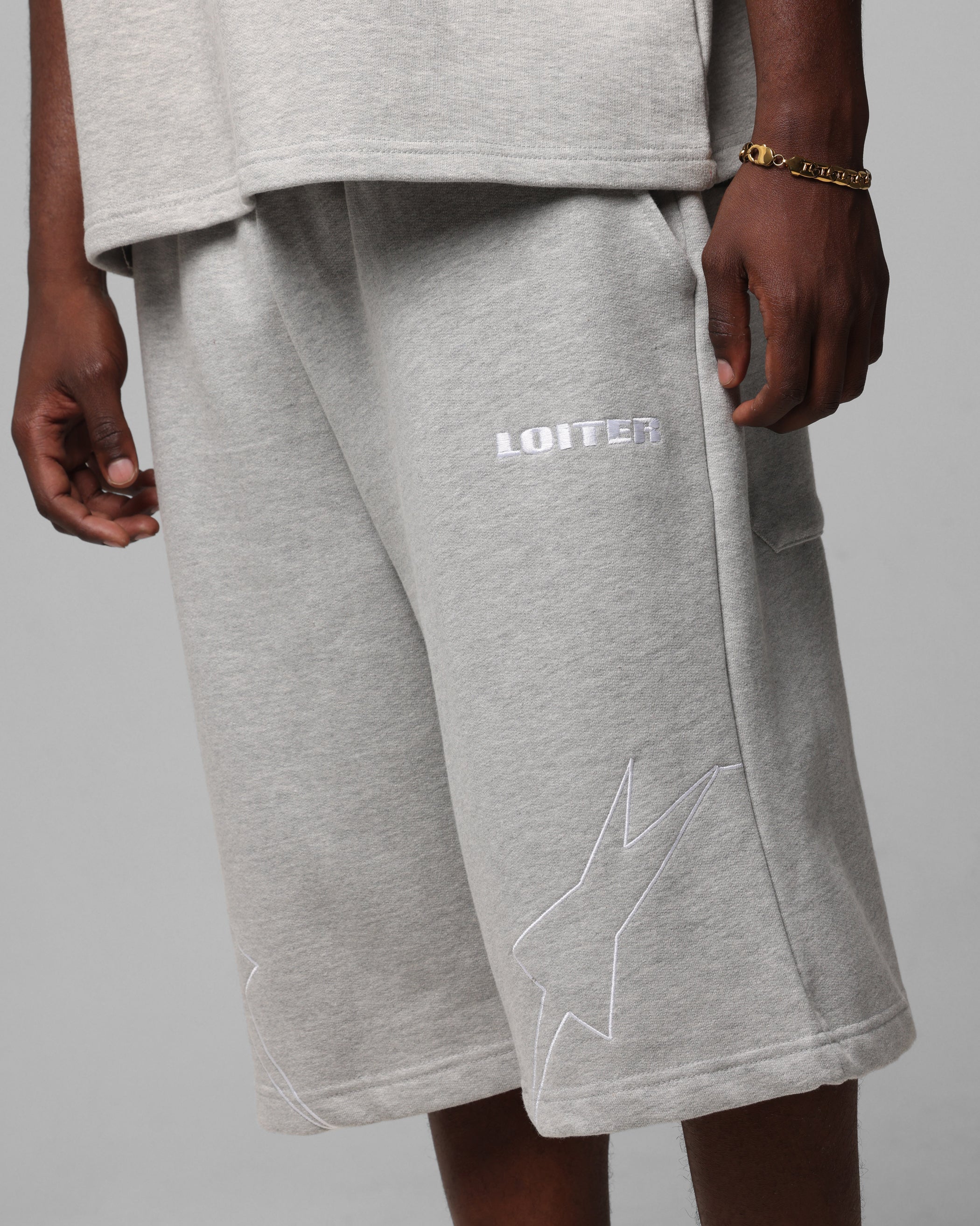 Loiter Dark Performance Fleece Shorts Grey、mySite、zt4zffjzw