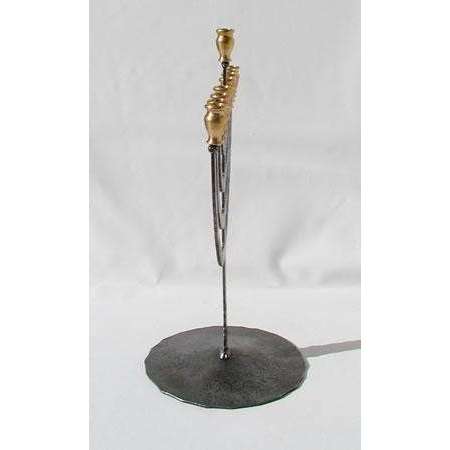 Blackthorne Forge Traditional Iron Flame Jewish Menorah、mySite、topwebapps