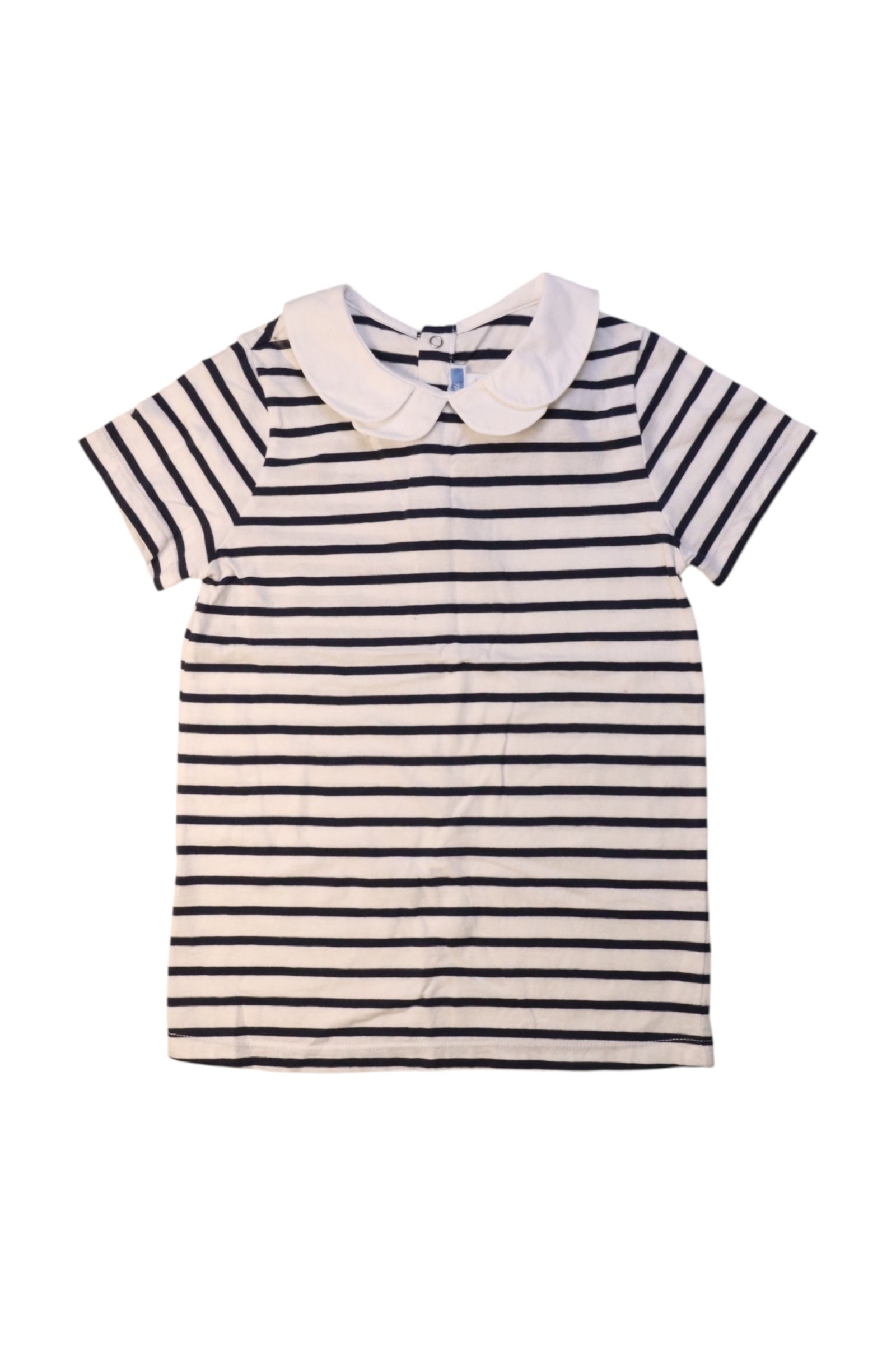 Jacadi Striped Peter Pan Collar Top 8Y、mySite、g9winljtr